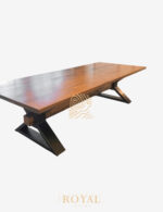 Conference Table, Gambar Meja Kantor, Harga Meja Kantor, Meja Kantor, Meja Kantor Jati, Meja Kantor Minimalis, Meja Kantor Modern, Meja Kerja, Meja Meeting, Meja Rapat,CANVA Meja Rapat Kayu Trembesi Kaki X Royal Industrial