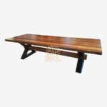 Conference Table, Gambar Meja Kantor, Harga Meja Kantor, Meja Kantor, Meja Kantor Jati, Meja Kantor Minimalis, Meja Kantor Modern, Meja Kerja, Meja Meeting, Meja RapatCANVA Meja Rapat Meeting Kayu Trembesi Kaki X Industrial