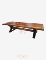 Conference Table, Gambar Meja Kantor, Harga Meja Kantor, Meja Kantor, Meja Kantor Jati, Meja Kantor Minimalis, Meja Kantor Modern, Meja Kerja, Meja Meeting, Meja RapatCANVA Meja Rapat Meeting Kayu Trembesi Kaki X Industrial
