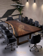 Conference Table, Gambar Meja Kantor, Harga Meja Kantor, Meja Kantor, Meja Kantor Jati, Meja Kantor Minimalis, Meja Kantor Modern, Meja Kerja, Meja Meeting, Meja Rapat,KAURY Meja Meeting Kayu Solid Trembesi Natural