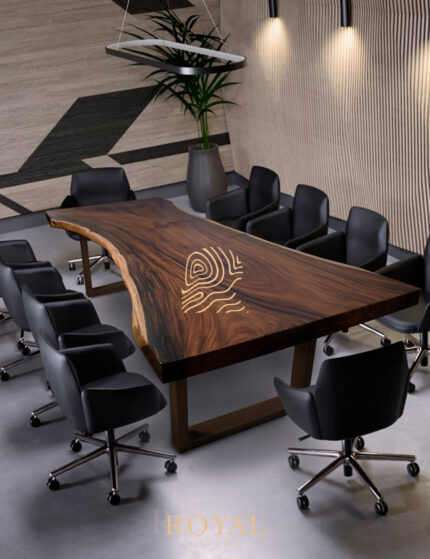 Conference Table, Gambar Meja Kantor, Harga Meja Kantor, Meja Kantor, Meja Kantor Jati, Meja Kantor Minimalis, Meja Kantor Modern, Meja Kerja, Meja Meeting, Meja Rapat,KAURY Meja Meeting Kayu Solid Trembesi Natural