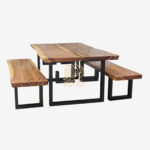 Meja kursi cafe 1 Set, kursi kayu panjang teras, Meja Kursi Cafe, Meja Kursi Cafe Outdoor Besi, Meja Kursi Cafe Outdoor Minimalis, meja kursi cafe outdoor, meja kursi cafe unik, meja kursi kayu cafe, meja kursi kayu ruang tamu, meja makan minimalis 4 kursi, meja makan panjang kayu, meja makan panjang mewah, Set Meja Kursi cafe murah, set meja kursi cafe, Bangku Trembesi, Kursi Makan Bangku, Bangku Kursi Makan,HELIBO Meja Kursi Cafe Outdoor