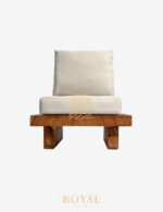 Accent Chair Outdoor, accent chair, accent chair jepara, sofa single, sofa single panjang, harga sofa single panjang, sofa single santai, sofa single mewah,LEGNO Kursi Trembesi Utuh Minimalis Modern