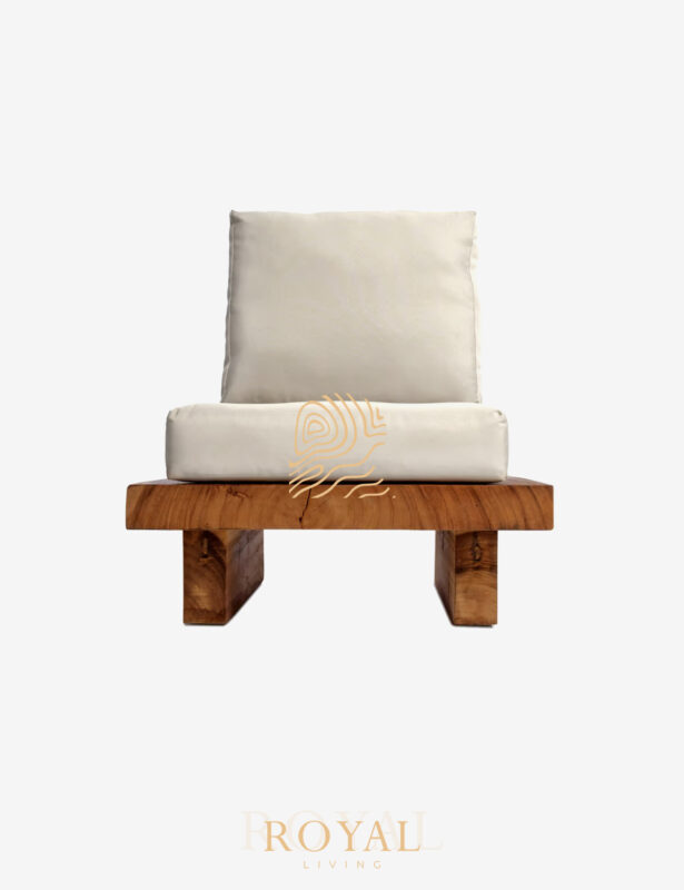 Accent Chair Outdoor, accent chair, accent chair jepara, sofa single, sofa single panjang, harga sofa single panjang, sofa single santai, sofa single mewah,LEGNO Kursi Trembesi Utuh Minimalis Modern