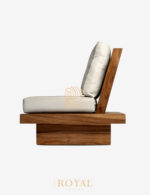 Accent Chair Outdoor, accent chair, accent chair jepara, sofa single, sofa single panjang, harga sofa single panjang, sofa single santai, sofa single mewah,LEGNO Kursi Trembesi Utuh Teras Rumah