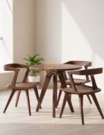 Kursi Cafe, Kursi Cafe Rotan, Kursi Makan Jati, Kursi Retro, Kursi Rotan, Kursi Scandinavian, Kursi Sofa, Kursi Stainless, Kursi Makan Minimalis, COLOMBO Meja Kursi Cafe Kayu Aesthetic Teak Solid