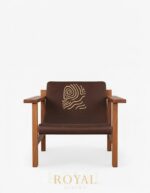 armchair cafe, armchair kayu, armchair kayu jati, Armchair Leather, armchair resto, hotel bedroom chair, hotel chair, hotel chair design, hotel chairs and tables, hotel room chair, kursi cafe kulit, kursi kulit asli, kursi kulit minimalis, Kursi Santai, kursi teras kulit, luxury hotel room chair, Royal Living, JOSEP Kursi Aksen Original Leather Jati Minimalis