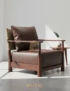 BAYEUX Sofa Santai Kulit Asli Terbaru Royal
