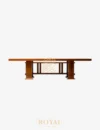 CASSINA Meja Makan Solid Wood Minimalis Jepara
