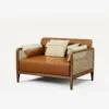 DAMAC Kursi Sofa Santai Rotan Leather Mewah