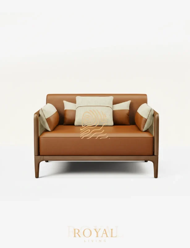 DAMAC Sofa Santai Rotan Leather Mewah DAMAC Sofa Santai Rotan Leather Mewah
