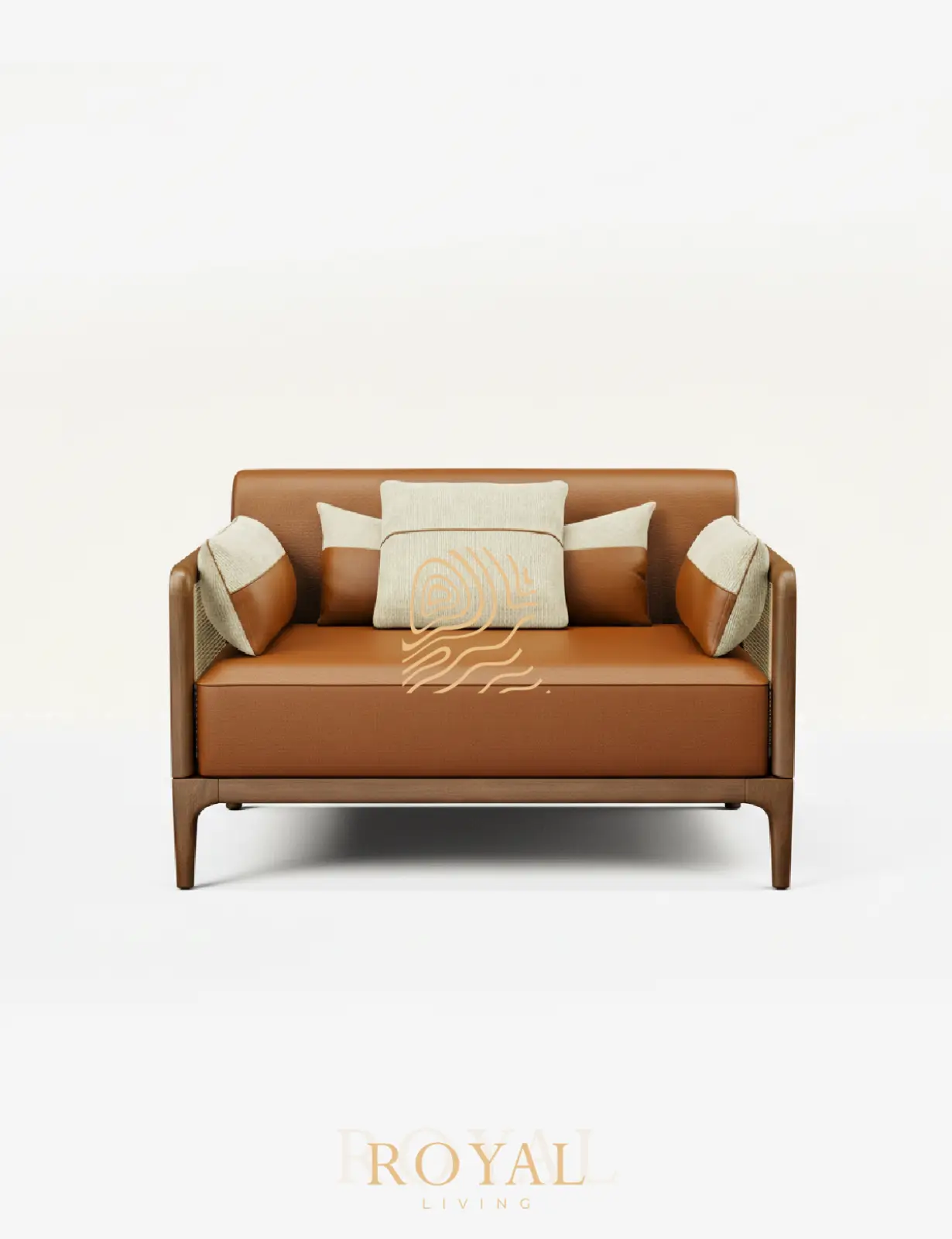 DAMAC Sofa Santai Rotan Leather Mewah DAMAC Sofa Santai Rotan Leather Mewah