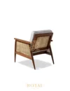 ELECTOR Kursi Santai Kayu Jati Accent Chair Rattan