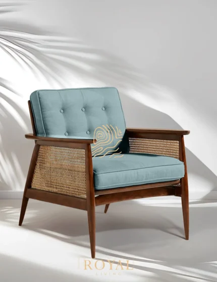 ELECTOR Kursi Santai Mewah Accent Chair Rattan