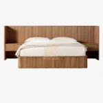 FLUTED Ranjang Jati Hybrid Modern – Furniture Proyek Resort Terkini