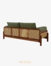ARMNYAM Sofa Modern Kayu Jati Kombinasi Rotan Minimalis