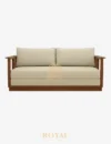 FAMIC Sofa Rotan Jati Mewah 2 Seater
