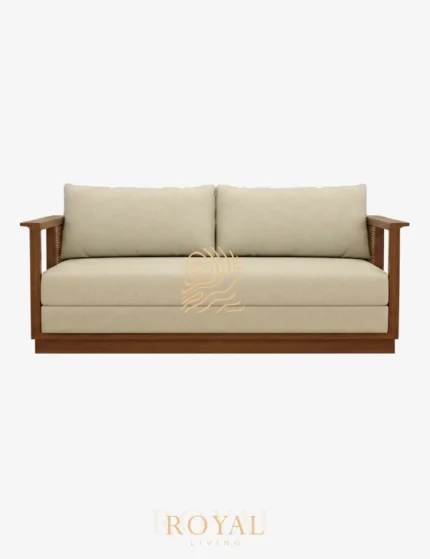 FAMIC Sofa Rotan Jati Mewah 2 Seater