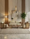 FAMIC Sofa Tamu Rotan Jati Mewah