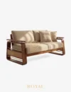 FEDIC Sofa Kayu Jati 2 Dudukan Minimalis