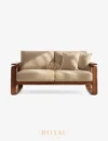 FEDIC Sofa Kayu Jati 2 Seater Minimalis