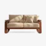 FEDIC Sofa Kayu Jati 2 Seater Minimalis