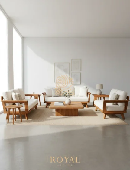 PHASA Sofa Tamu Modern Natural