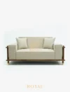 SANBY Sofa 1 Dudukan Mewah Jati Jepara