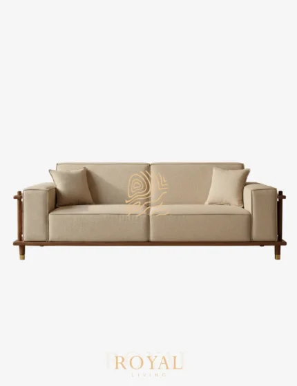 SANBY Sofa 2 Dudukan Mewah Jati Jepara