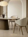 FOSTER Meja Makan Marmer Aesthetic Minimalis