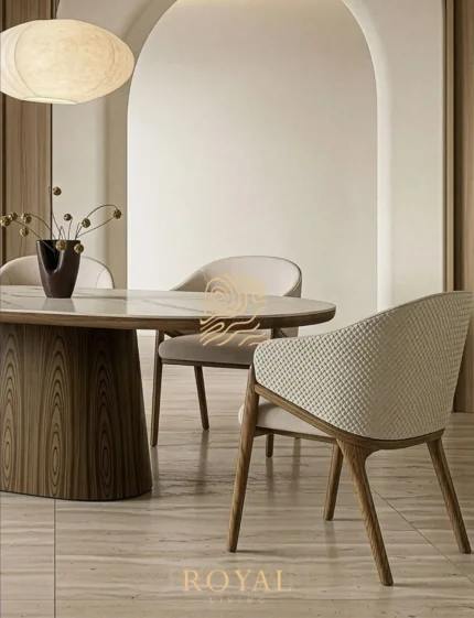 FOSTER Meja Makan Marmer Aesthetic Minimalis
