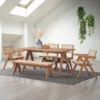 VALENTINA Dining Room Set Meja Kursi Cafe Jati