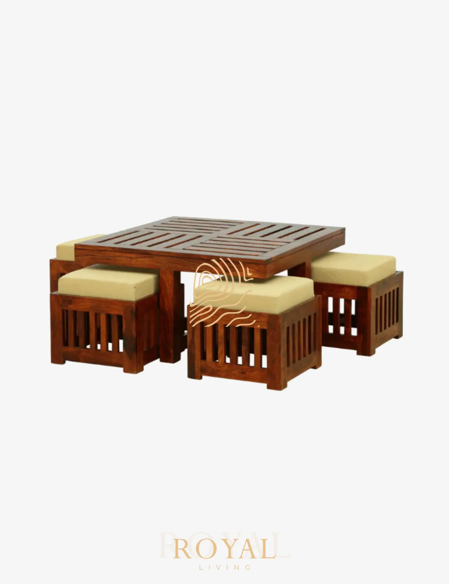 ABIA Meja Kopi 4 Stool ABIA Meja Kopi 4 Stool