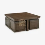 ERNEST Coffee Table Set Stool Modern