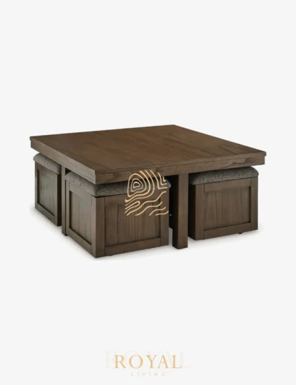 ERNEST Coffee Table Set Stool Modern