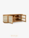 ANSON Bufet Meja TV Scandinavian Rotan Webing