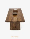 ESSTISCH Wood Slab Meja Makan Kayu Suar Utuh