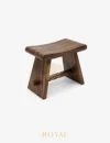 ESSTISCH Wood Slab Stool Meja Makan Kayu Suar Utuh