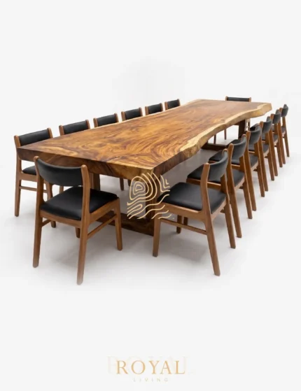 Dining Set Meja Makan Trembesi Mewah Lewood
