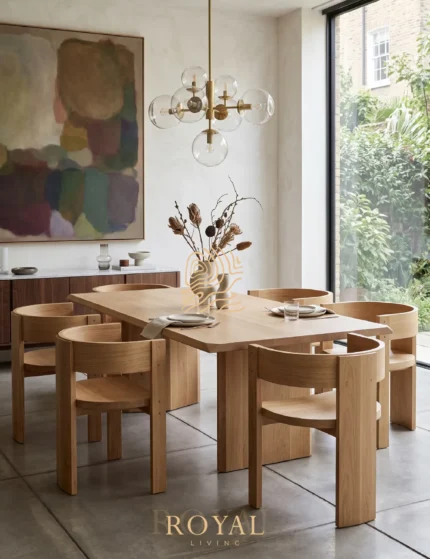 CRISTINA Dining Table 6 Kursi Ruang Makan Cafe