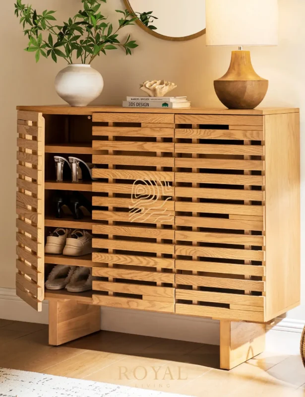 INGRIDOAK Lemari Rack Shoe Ruang Masuk Rumah